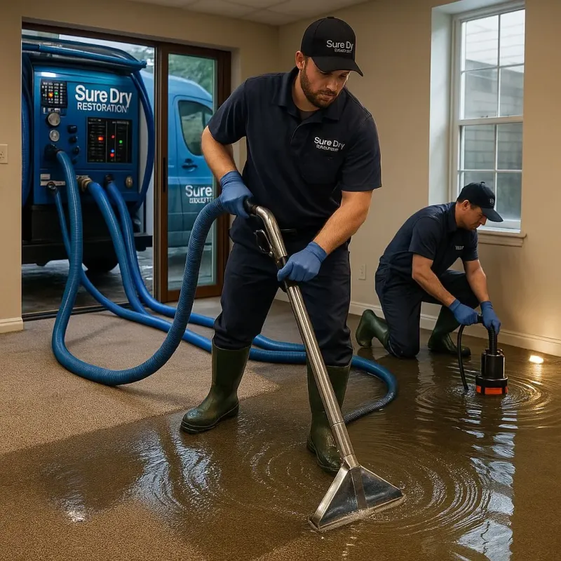 Water Extraction and Removal process in Edmore, MI